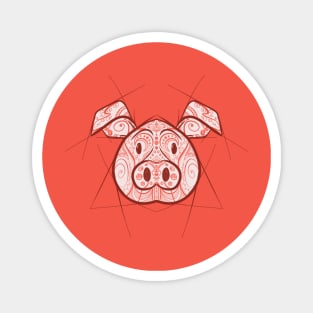 Pig - Chinese Zodiac - Animal Drawing Magnet